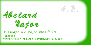 abelard major business card